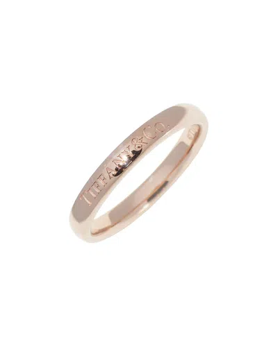 Pre-owned Tiffany & Co . 18k Rose Gold Band Ring 12.5 (authentic Pre-loved)