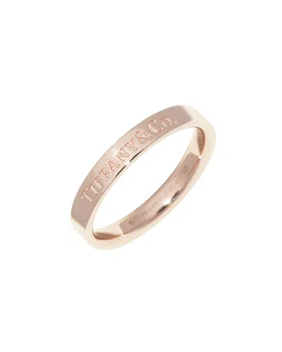 Tiffany & Co 18k Rose Gold  Flat Band Ring (authentic Pre-loved)