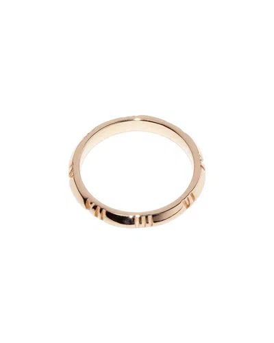 Tiffany & Co 18k Rose Gold Tiffany Atlas X Closed Narrow Ring (authentic Pre-  Loved)