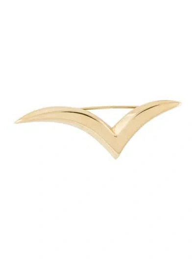 Pre-owned Tiffany & Co 18k Seagull Brooch In Multi