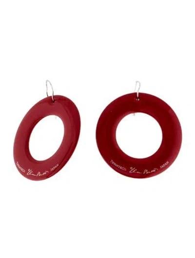 Pre-owned Tiffany & Co 18k Sevillana Earrings In Red