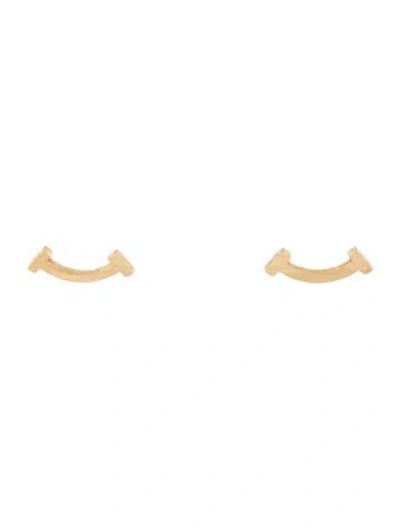 Pre-owned Tiffany & Co 18k Smile Mini Earrings In Multi