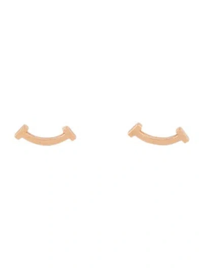 Pre-owned Tiffany & Co 18k Smile Mini Earrings In Multi