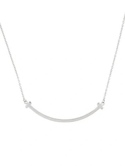Pre-owned Tiffany & Co 18k Smile Small Pendant Necklace, 20" In Multi