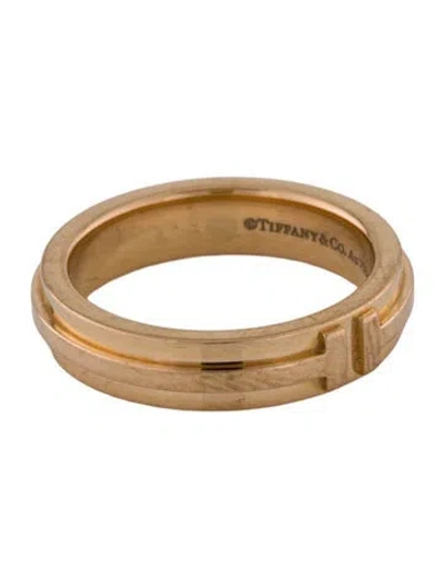 Pre-owned Tiffany & Co 18k T Narrow Ring In Multi
