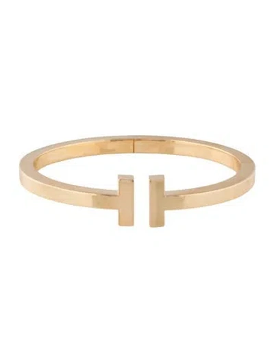 Pre-owned Tiffany & Co 18k T Square Bracelet, 7.25" In Multi