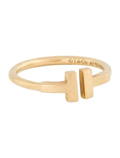 Pre-owned Tiffany & Co 18k T Wire Ring In Multi