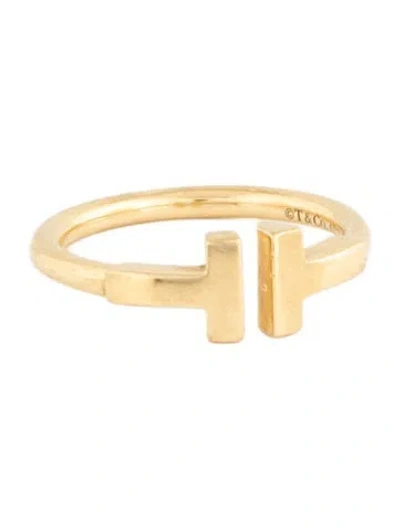 Pre-owned Tiffany & Co 18k T Wire Ring In Multi