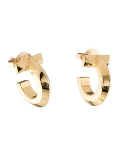 Pre-owned Tiffany & Co 18k T1 Hoop Earrings In Multi