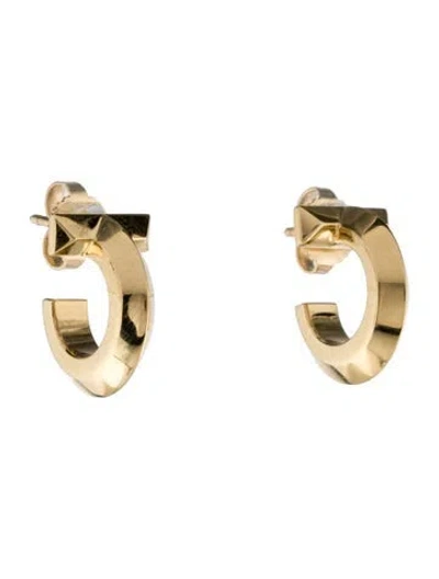 Pre-owned Tiffany & Co 18k T1 Hoop Earrings In Multi