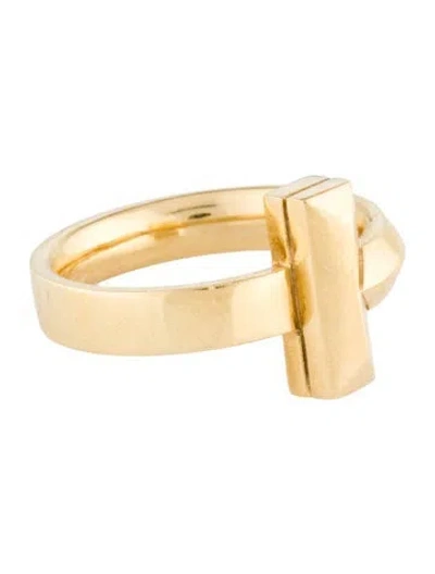 Pre-owned Tiffany & Co 18k T1 Ring In Multi