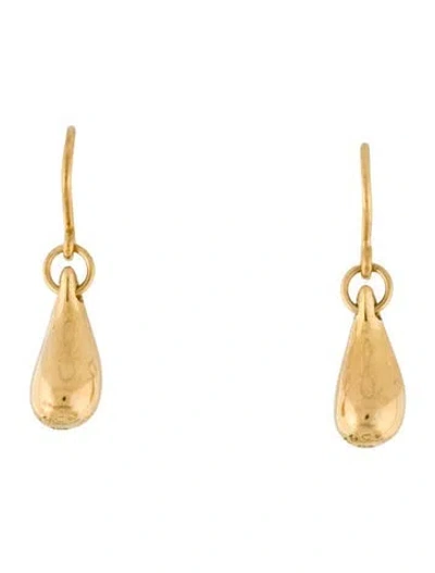Pre-owned Tiffany & Co 18k Teardrop Earrings In Multi