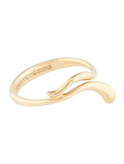 Pre-owned Tiffany & Co 18k Teardrop Snake Ring In Multi