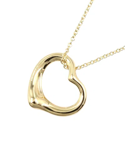 Pre-owned Tiffany & Co 18k  Open Heart Necklace (authentic Pre-loved)