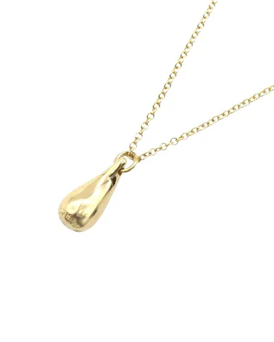 Tiffany & Co 18k  Teardrop Necklace (authentic Pre-loved) In Gold