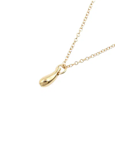 Tiffany & Co 18k  Teardrop Necklace (authentic Pre-loved) In Gold