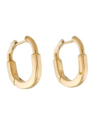 Pre-owned Tiffany & Co 18k Tiffany Lock Small Earrings In Multi