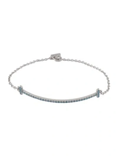 Pre-owned Tiffany & Co 18k Topaz Smile Bracelet, 6.5" In Multi