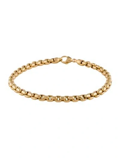Pre-owned Tiffany & Co 18k Venetian Link Bracelet, 8.5" In Multi