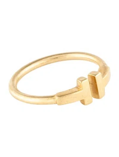Pre-owned Tiffany & Co 18k Wire Ring In Multi