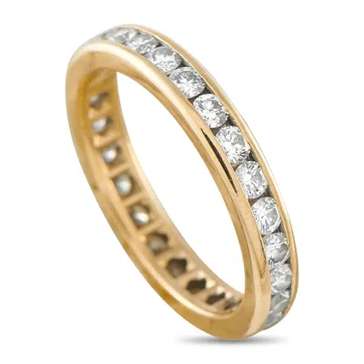 Tiffany & Co 18k Yellow Gold 1.04ct Diamond Eternity Band Ring Ti19-062226 In Silver