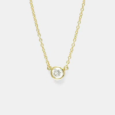 Pre-owned Tiffany & Co 18k Yellow Gold Diamond Tiffany By The Yard Diamond Necklace