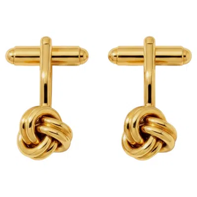 Pre-owned Tiffany & Co . 18k Yellow Gold Knot Cufflinks