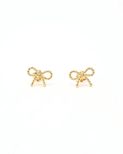 Tiffany & Co 18kt Gold Ribbon Earrings