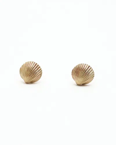 Tiffany & Co 18kt Yellow Gold Shell Earrings