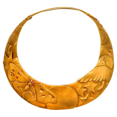 Pre-owned Tiffany & Co . 1981 Angela Cummings Prototype Nocturnal Collar Necklace 18kt Gold In Multi