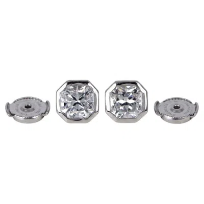 Pre-owned Tiffany & Co . 2 Carat Lucida Diamond Platinum Bezel Stud Earrings In Multiple