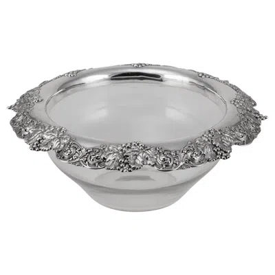 Pre-owned Tiffany & Co 20th Century Solid Silver & Glass Bowl By , New York