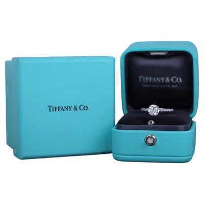 Pre-owned Tiffany & Co 26697  Novo 1.10ct D Vvs2 Round Diamond Platinum Engagement Ring 6 In Multiple