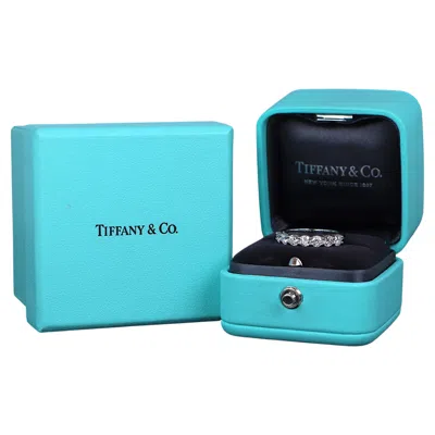 Pre-owned Tiffany & Co 26707 Tiffany Co Platinum Round Diamond 3.5mm Forever Wedding Band Ring 5.25 In Multiple