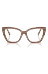 Tiffany & Co . 52mm Cat Eye Optical Glasses In Brown