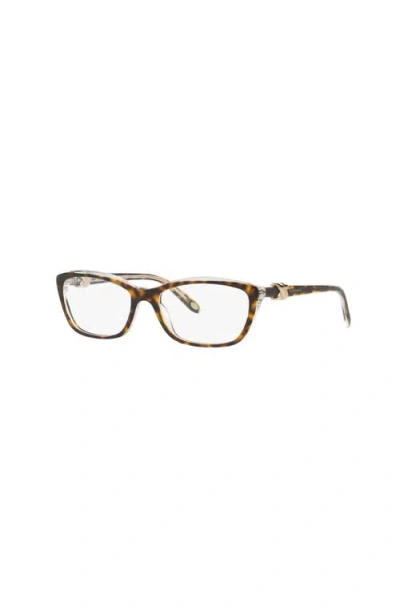 Tiffany & Co . 52mm Cat Eye Optical Glasses In Brown