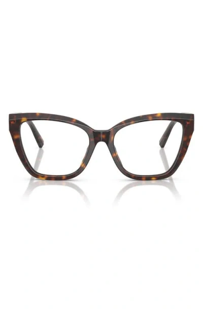 Tiffany & Co . 52mm Cat Eye Optical Glasses In Metallic