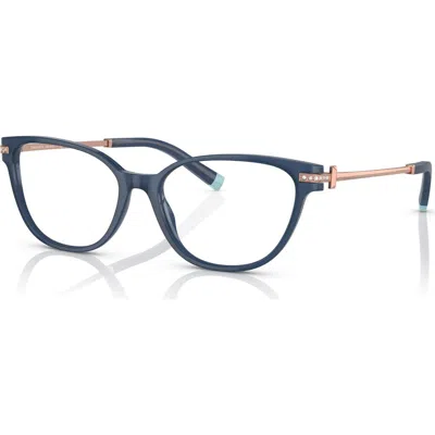 Tiffany & Co . 52mm Cat Eye Optical Glasses In Gray