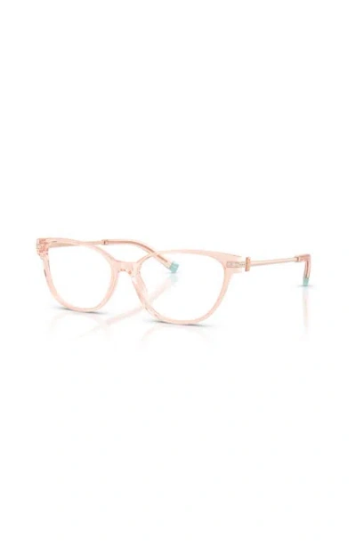 Tiffany & Co . 52mm Cat Eye Optical Glasses In Pink