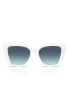 Tiffany & Co . 52mm Gradient Square Sunglasses In White