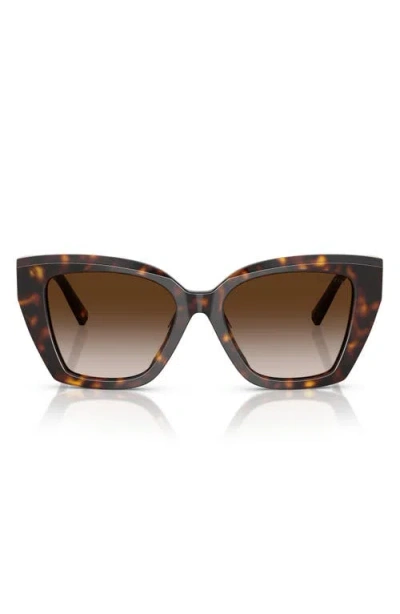 Tiffany & Co . 52mm Gradient Square Sunglasses In Brown