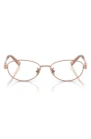 Tiffany & Co . 52mm Oval Optical Glasses In Gold