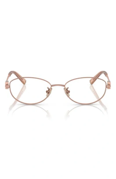 Tiffany & Co . 52mm Oval Optical Glasses In Gold