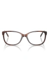 Tiffany & Co . 52mm Square Optical Glasses In Brown
