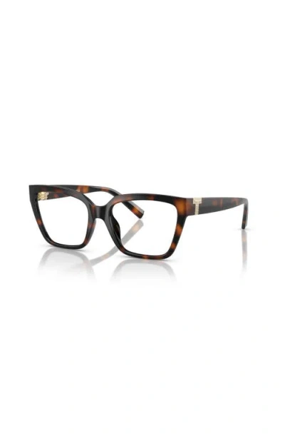 Tiffany & Co . 52mm Square Optical Glasses In Black