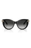 Tiffany & Co . 53mm Gradient Butterfly Sunglasses In Black