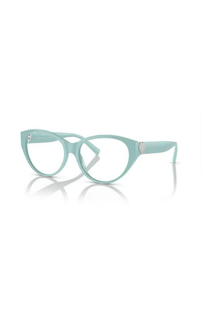 Tiffany & Co . 53mm Phantos Optical Glasses In Blue