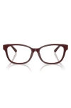 Tiffany & Co . 53mm Pillow Optical Glasses In Burgundy