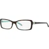 Tiffany & Co . 53mm Rectangle Optical Glasses In Brown