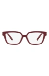 Tiffany & Co . 53mm Rectangular Optical Glasses In Red